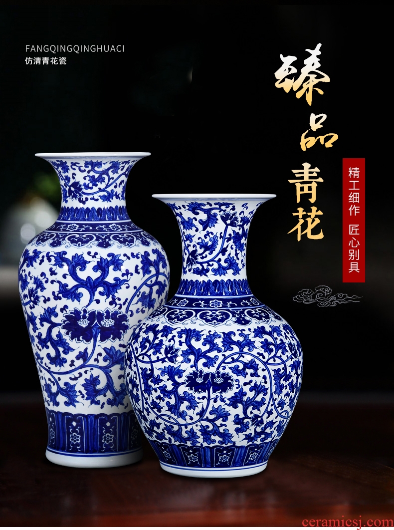 Ceramic crock POTS modern retro jingdezhen Ceramic vase of large indoor and is suing the home decoration furnishing articles - 568459876374
