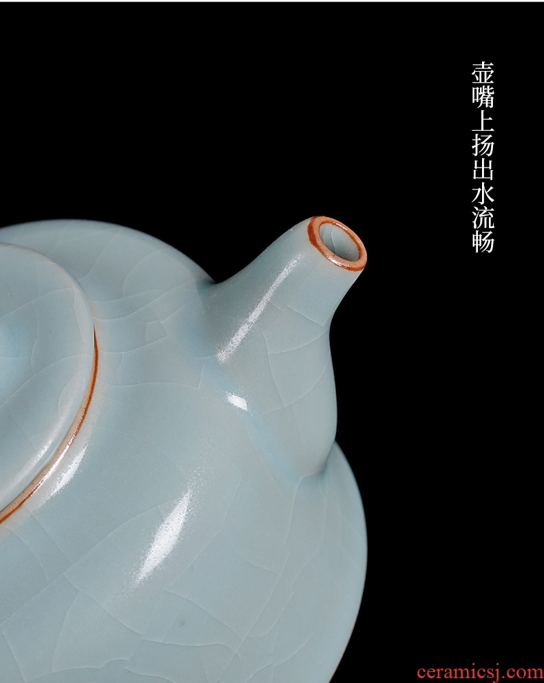 Cyan porcelain tea seed day small teapot kung fu tea set your up on single pot can keep checking ceramic