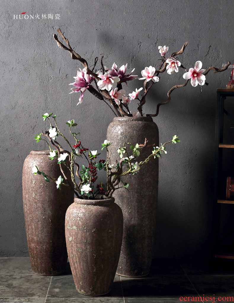 New Chinese style of jingdezhen ceramic vase of large household TV ark, the sitting room porch dry flower adornment furnishing articles - 587778441659