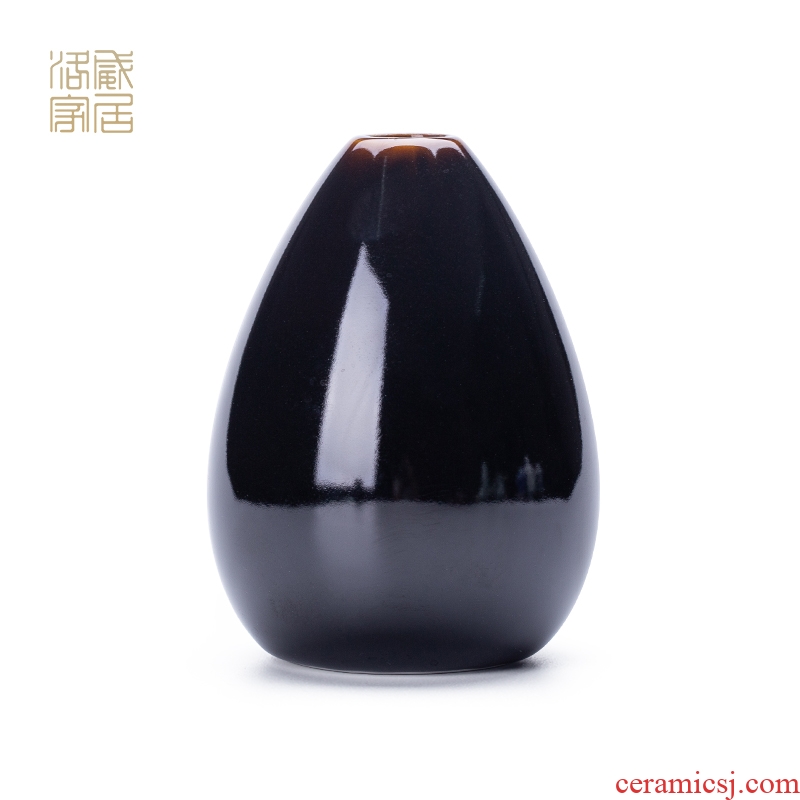 Furnishing articles, floret bottle of red glaze, flower home desktop ornaments of jingdezhen tea service ceramic tea accessories
