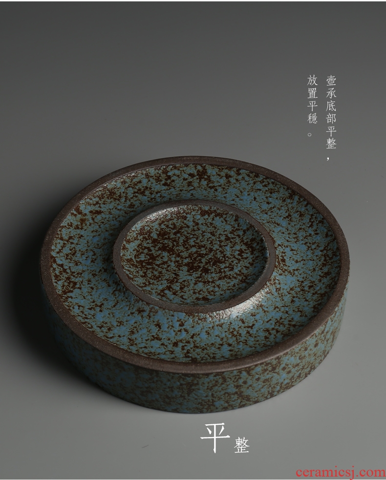Restoring ancient ways is good source of coarse pottery tea tray ceramic tea pot on tea table storage simple plate of Japanese up dry mercifully tea