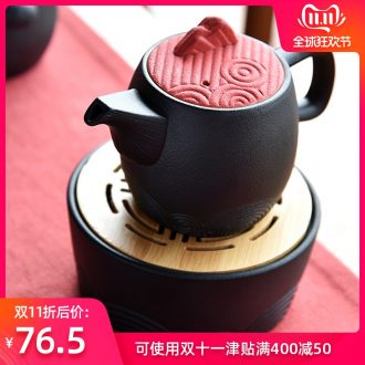 Hong bo acura pot bearing coarse pottery tea tray was contracted ceramic teapot tea tea tea sea water tray table dry terms
