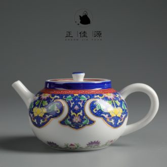 Is good source colored enamel teapot ceramic household kung fu tea tea tea, green tea tea, single pot of tea
