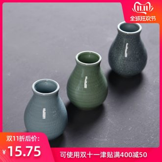 Hong bo acura elder brother up with celadon furnishing articles contracted sitting room floret hydroponic flower vases, pottery and porcelain home decoration