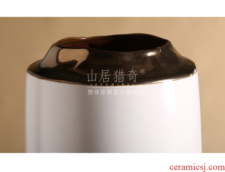 Jingdezhen ceramics hand - made archaize beaming big name plum bottle vase new Chinese flower arranging sitting room adornment is placed - 540017373358