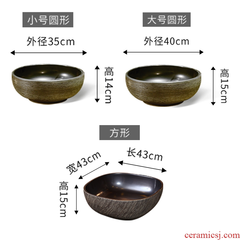 Europe type restoring ancient ways in the small ceramic creative stage basin, art basin toilet lavabo lavatory household
