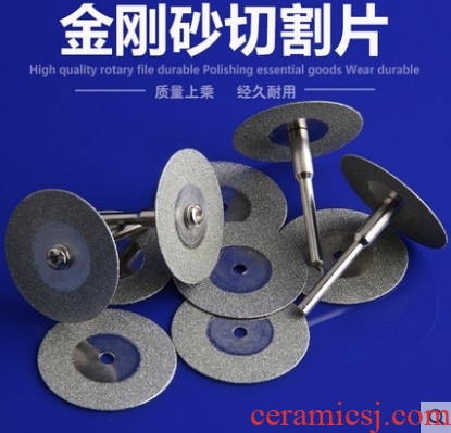 Silicon carbide saw blade for cutting the jade glass porcelain stone, electric grinding accessories mini diamond cutting blade
