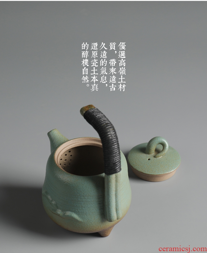 Are good source of archaize ceramic teapot household teapot filter single pot of puer tea warm the teapot Japanese kung fu tea set