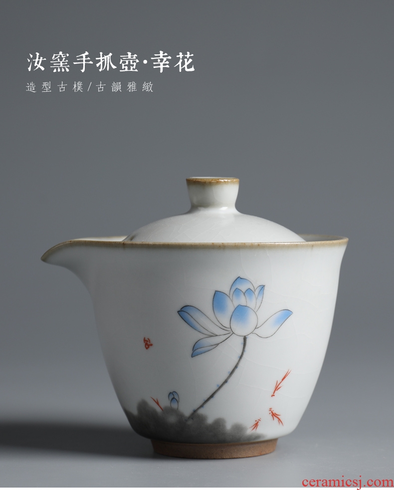 Are good source of archaize your up hand grasp ceramic large Japanese teapot single pot of tea, creative contracted hand grasp tureen
