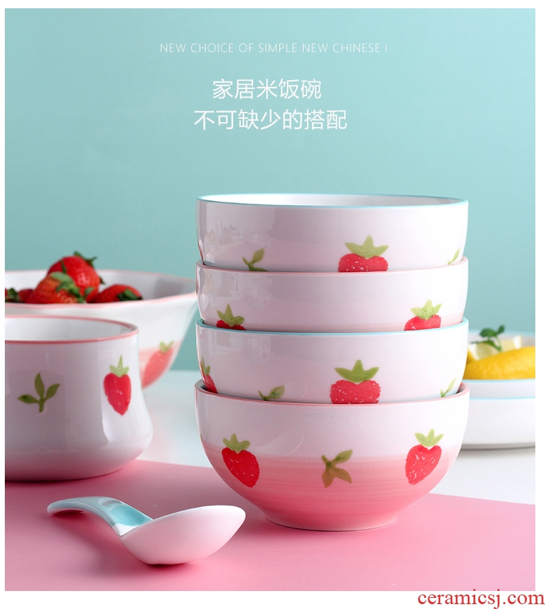 Dishes suit household to eat bread and butter dish dish dish creative lovely web celebrity rainbow such use salad bowl single ceramic tableware