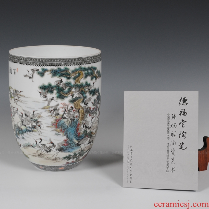 Jingdezhen ceramic vase porch place set adornment of I sitting room is contracted fashion Chinese antique furniture