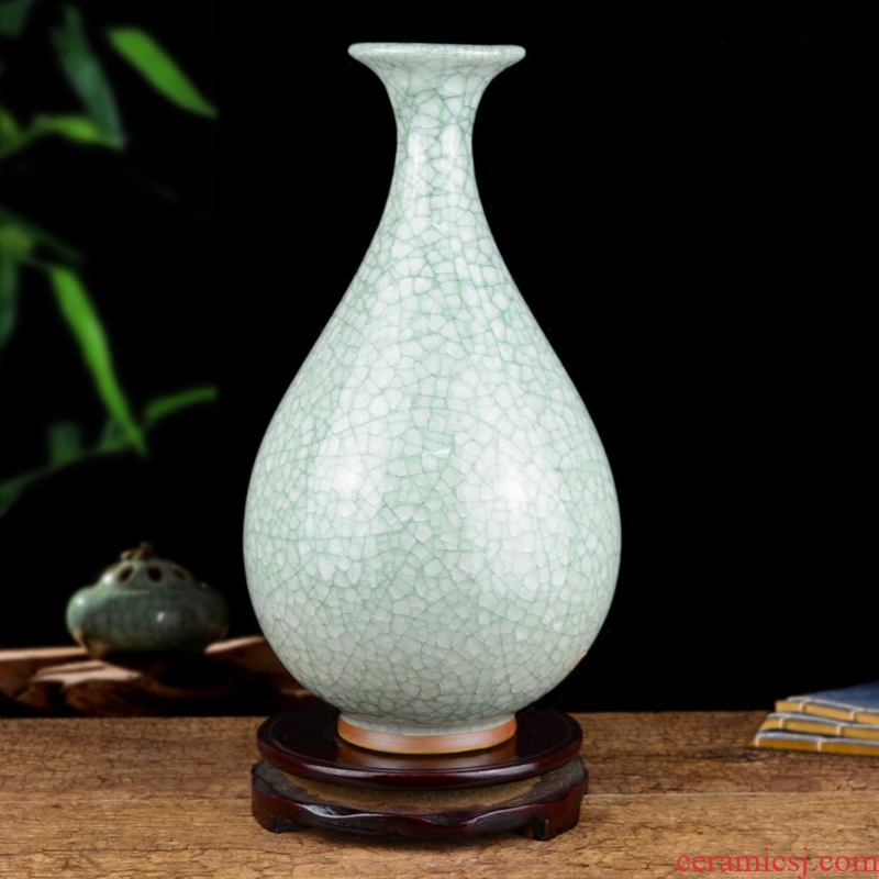 Archaize of jingdezhen ceramics up open piece of craft vase Chinese living room table flower arranging handicraft furnishing articles