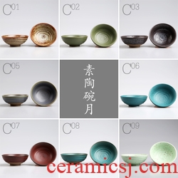 Gorgeous young ceramic cups manual coarse pottery hat to tea kungfu tea liquor cup a cup sample tea cup bowl
