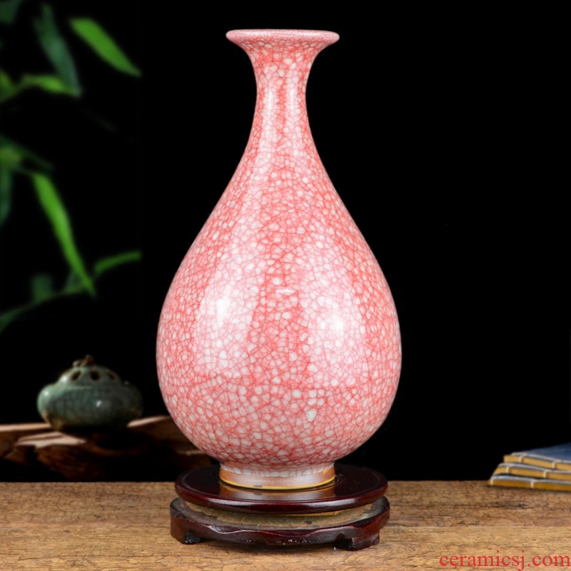 Archaize of jingdezhen ceramics up open piece of craft vase Chinese living room table flower arranging handicraft furnishing articles
