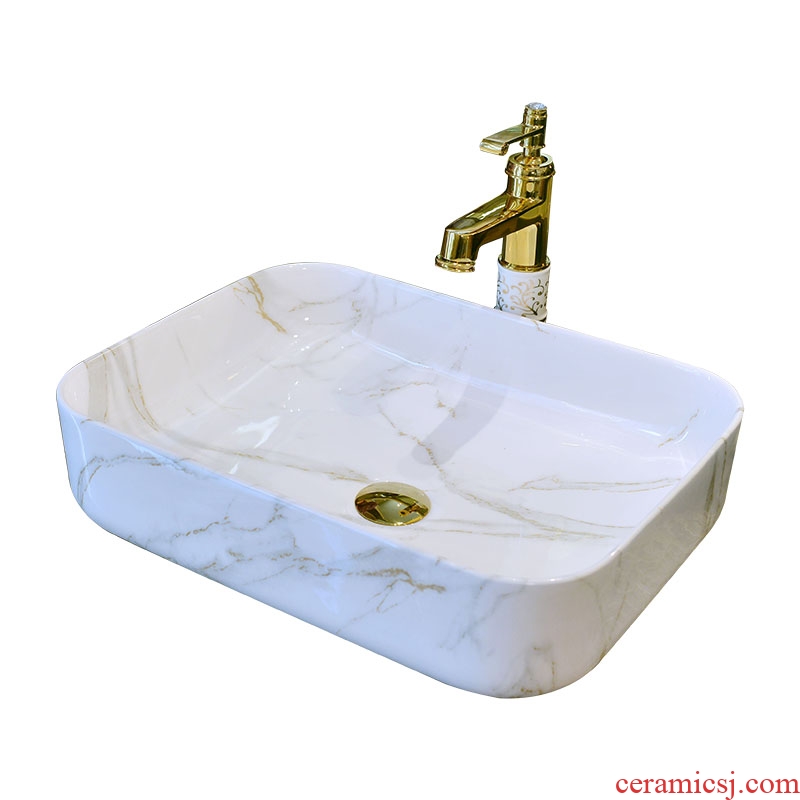 Contracted the stage basin square on the sink the lavatory basin art ceramic toilet of the basin that wash a face wash gargle