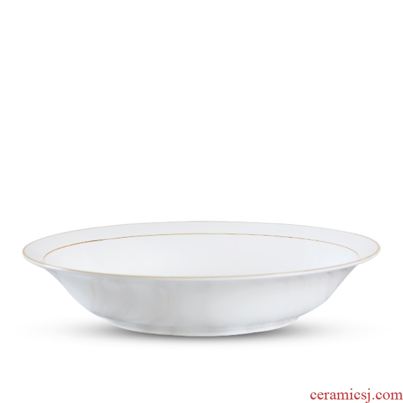 Jingdezhen ceramic creative household to use large Chinese style salad bowl 10 inches single ipads porcelain tableware ramen soup bowl