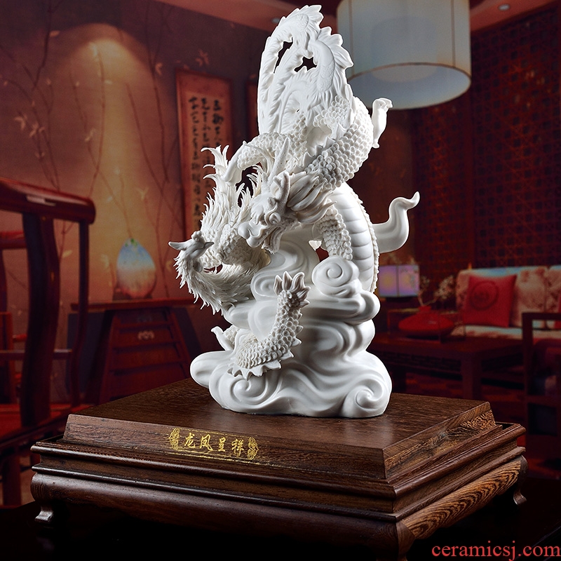 The east mud housewarming auspicious gift porcelain dehua white porcelain its art soft outfit decoration/in extremely good fortune