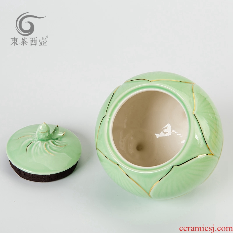 East west tea pot of ceramic seal tea pot see colour ceramic tea pot, tea boxes manual adjustment tank