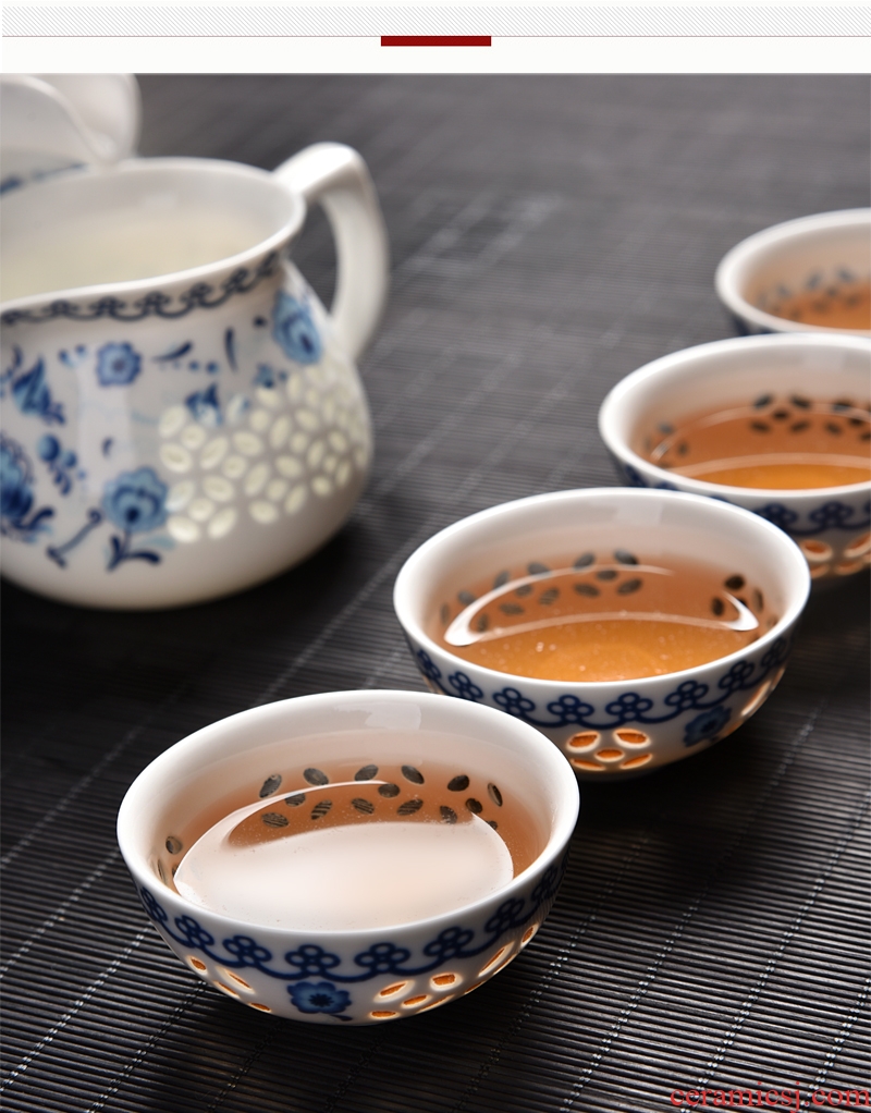 Gorgeous young half automatic kung fu tea set celadon fortunes of household ceramics creative lazy people make tea