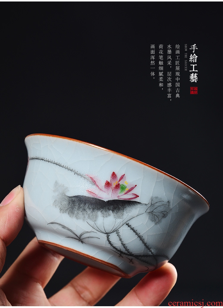 Kung fu tea tureen jingdezhen hand - made your up only three tureen slicing your porcelain worship to use your up tureen specials