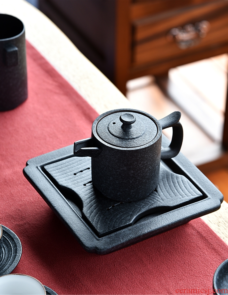 Hong bo acura pot bearing coarse pottery tea tray was contracted ceramic teapot tea tea tea sea water tray table dry terms