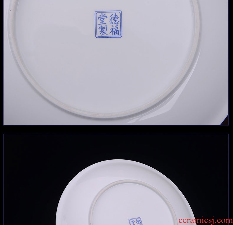 The Master of jingdezhen hand - made tong qu porcelain decoration painting furnishing articles household act the role ofing is tasted wine sitting room arts and crafts