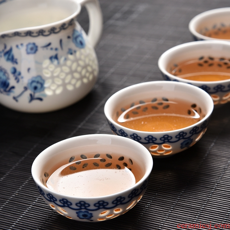 Gorgeous young half automatic kung fu tea set celadon fortunes of household ceramics creative lazy people make tea