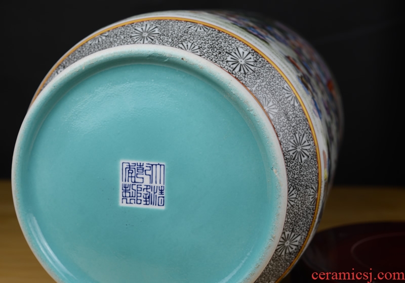 Jingdezhen ceramics, the ancient philosophers figure vase large household adornment, the ancient Chinese style living room TV ark, furnishing articles