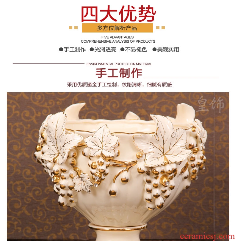 Jingdezhen ceramic furnishing articles archaize large Chinese blue and white porcelain vase flower arrangement sitting room porch decoration TV ark - 534548966253