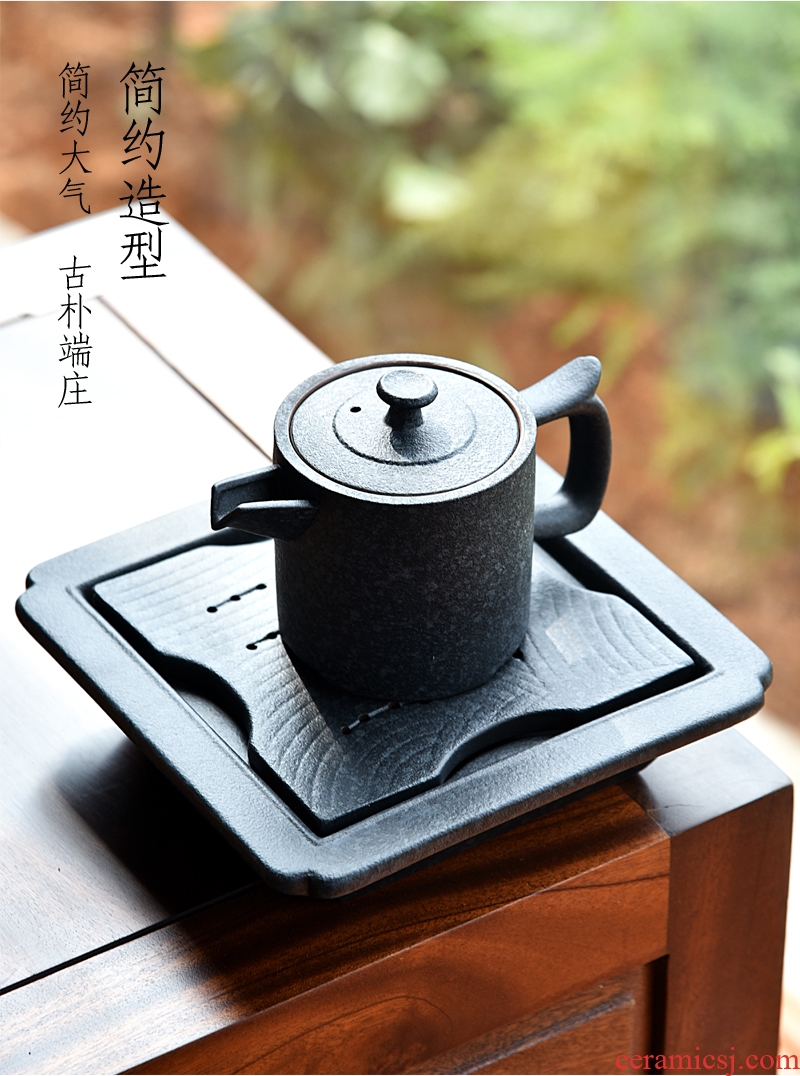 Hong bo acura pot bearing coarse pottery tea tray was contracted ceramic teapot tea tea tea sea water tray table dry terms