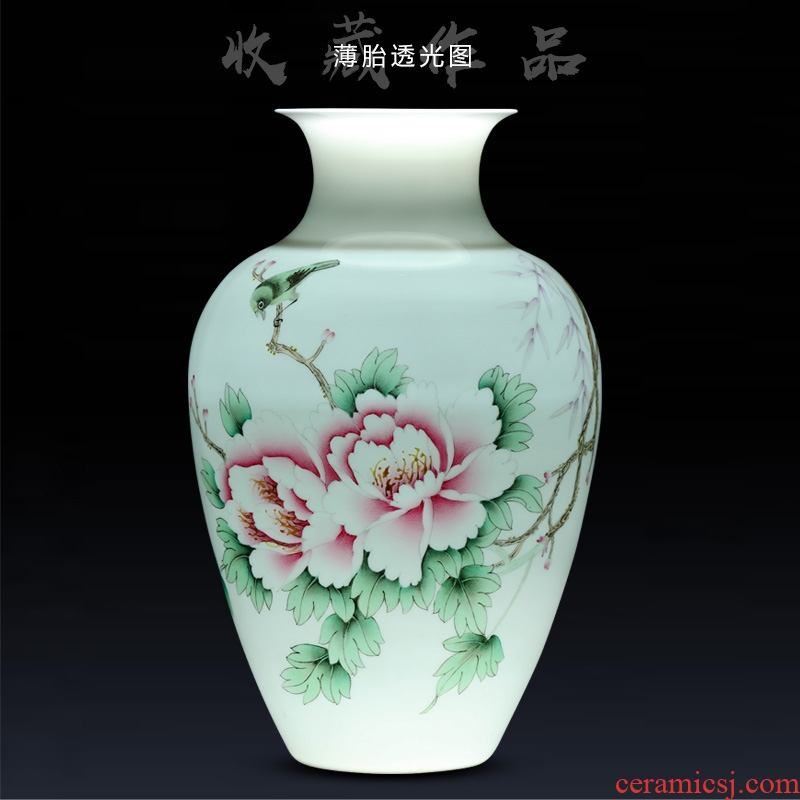 Jingdezhen ceramic hand - made flowers vase decoration crafts are sitting room porch flower arranging, arts and crafts