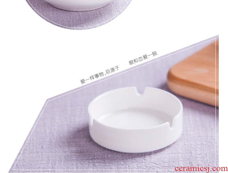 Jingdezhen ceramic creative move fashion large ashtray contracted Europe type ceramic home sitting room adornment ash tray