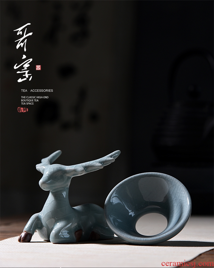 Chen xiang ceramic filter the set of kung fu tea set your up) tea tea tea elder brother up filter filter