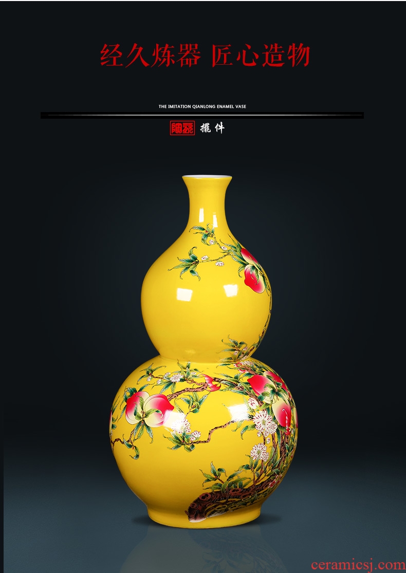Landing a large blue and white porcelain vase archaize home furnishing articles of jingdezhen ceramics flower arrangement sitting room adornment handicraft - 573860293254