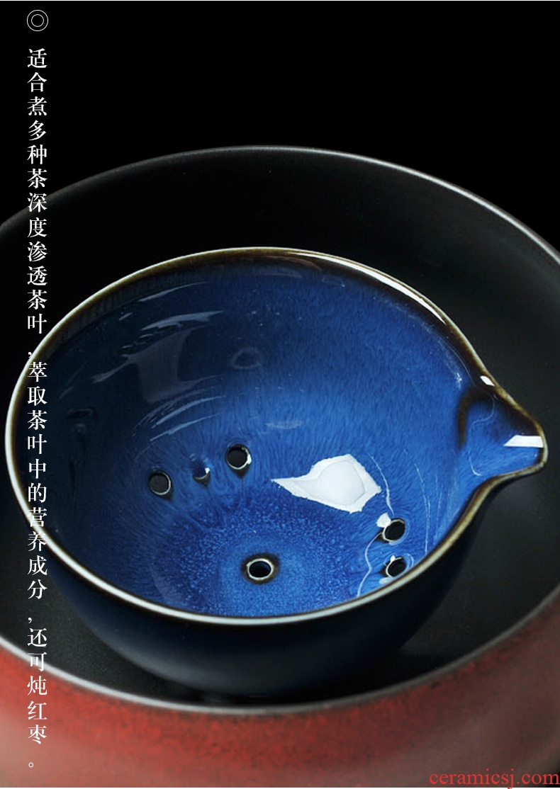 Auspicious industry electric TaoLu boiled tea boiling tea stove ceramic household utensils suit automatically burn the teapot tea stove black tea