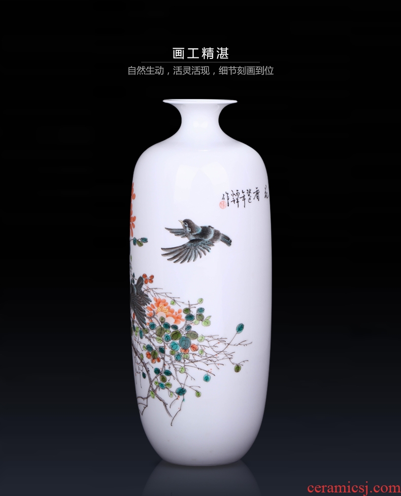 Jingdezhen ceramic Chinese flower arranging vase decoration furnishing articles sitting room porch TV ark, crafts porcelain decoration