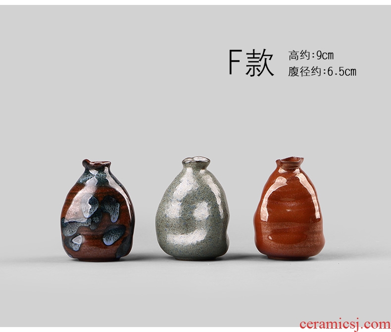 Ultimately responds to coarse TaoHua apparatus zen Japanese flowers, dried flowers, floral size ceramic vases, home furnishing articles