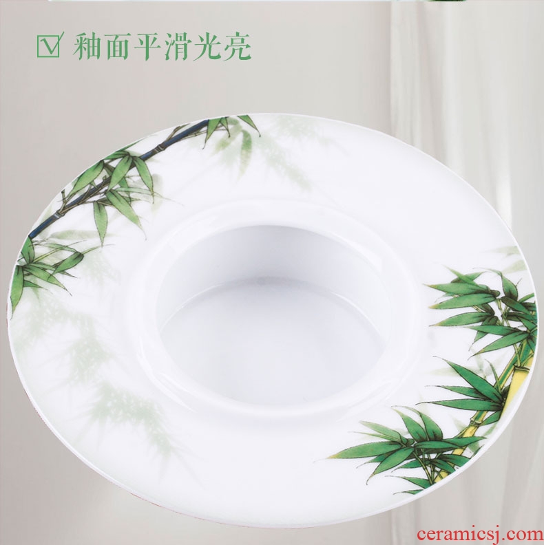 Red leaves jingdezhen ceramic 88 dishes suit Chinese wind tableware Chinese creative move bowls plates gifts