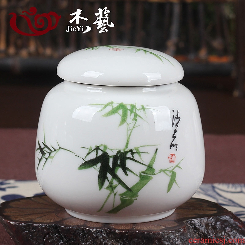 Small ceramic pu - erh tea tieguanyin tea pot size seal pot tin as cans new mini gift box