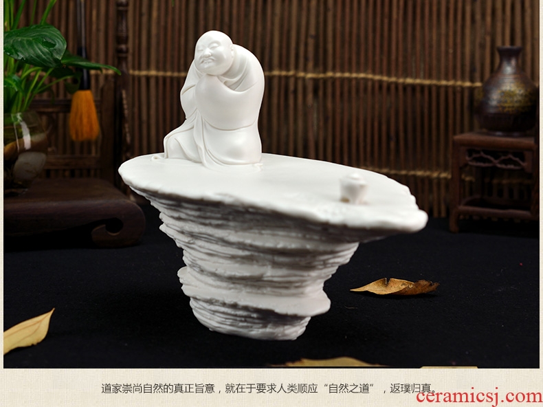 The east mud dehua ceramic designer after 80 Zheng Qinghai art collection furnishing articles/asked D44-18