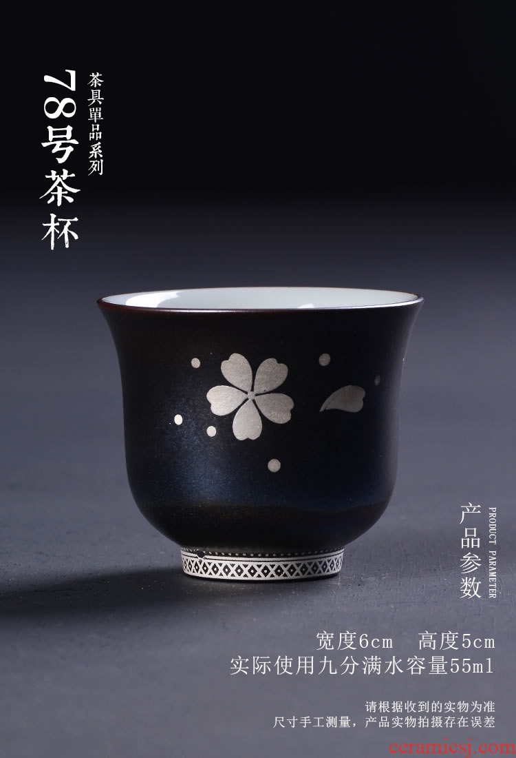 Kung fu tea sample tea cup up ceramic cups Kung fu tea set at upstream noggin personal single CPU master CPU