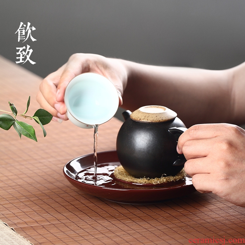 Ultimately responds to jingdezhen archaize pot bearing work plate checking ceramic pot of kung fu dry terms Taiwan Japanese tea taking with zero