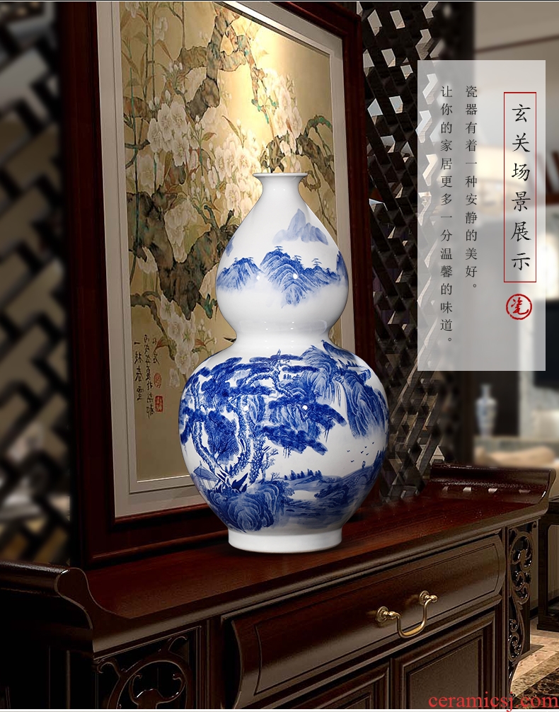 Chinese style restoring ancient ways is coarse ceramic club hotel furnishing articles sitting room window flower arrangement of large vase yulan flower POTS - 575523059976