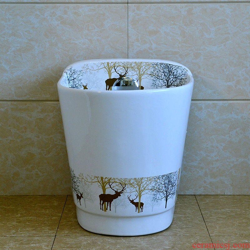 The Mop pool ceramic Mop pool large balcony toilet basin of Mop Mop pool slot household Mop pool