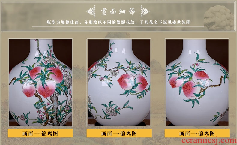 New Chinese style classical jingdezhen ceramics, vases, flower arranging handicraft decorative furnishing articles antique household act the role ofing is tasted