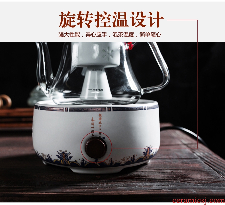 Bin, steaming tea ware boiling tea ware black tea pu 'er automatic glass tea teapot ceramic electric TaoLu boiling kettle