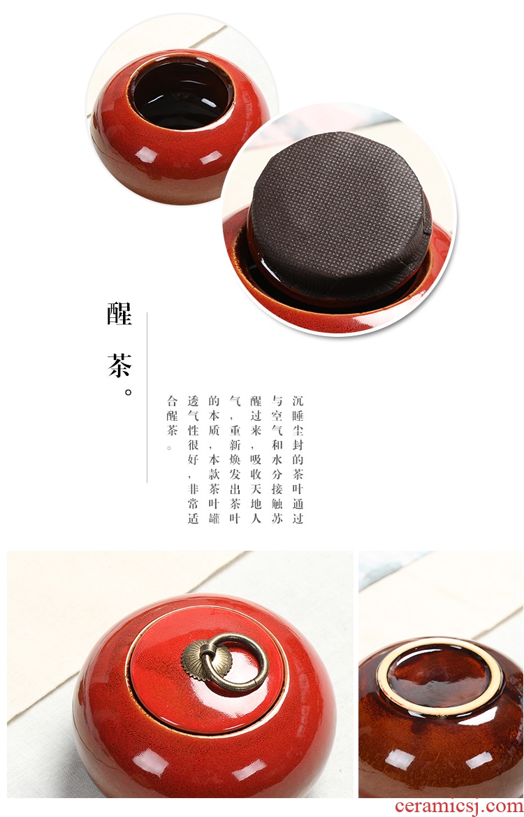 Morning cheung up caddy fixings ceramic POTS sealed as cans awake in pu 'er tea said the gift tea set