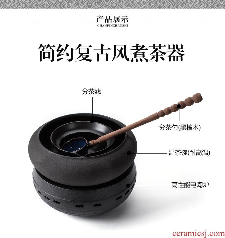 Bin, tea set temperature ceramic black tea pu - erh tea is to boil tea mercifully tea machine temperature burn hydropower TaoLu kung fu tea, black pottery