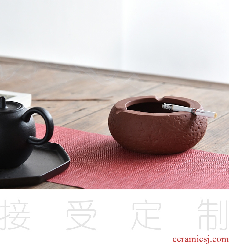 Hong bo acura ashtray home office sitting room, KTV rooms, hotel move ceramic ashtray customization