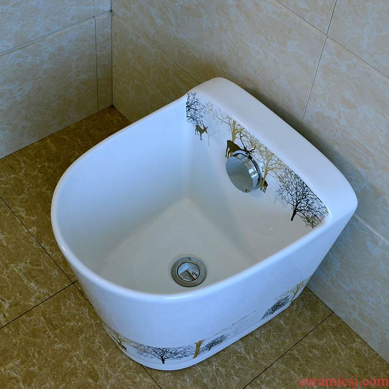 The Mop pool ceramic Mop pool large balcony toilet basin of Mop Mop pool slot household Mop pool